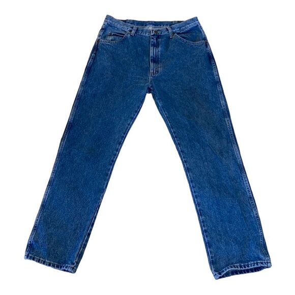 Wranglers Men’s Straight Leg Cotton Denim Jeans Size 36x32 - Picture 1 of 4